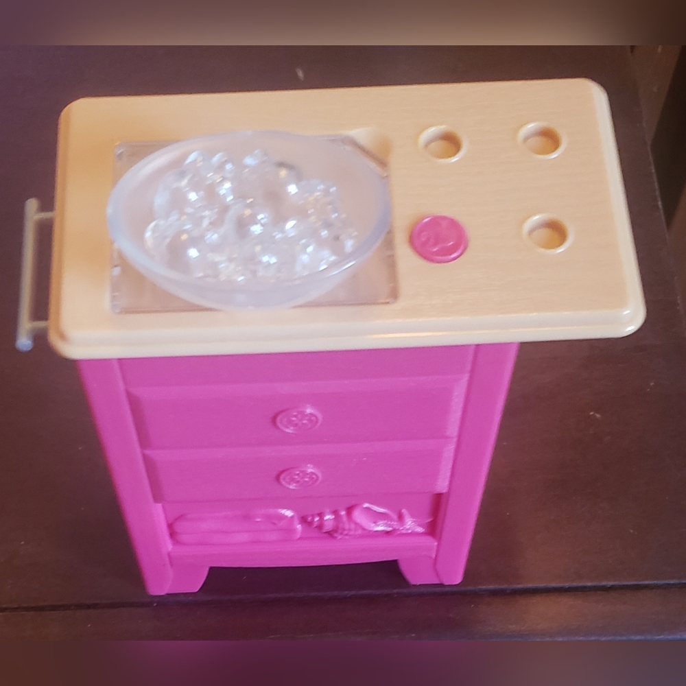 2015 Barbie doll Dreamhouse Bathroom Vanity Bubbling Sounds and Light - Picture 5 of 7
